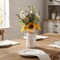 Spring Tabletop Decor – Artificial Sunflower Arrangement with Metal Milk Can Vase, Silk Sunflower & Daisy Faux Flower Centerpiece for Kitchen Table, Bathroom, Coffee Table & Farmhouse Home Décor (Yellow)
